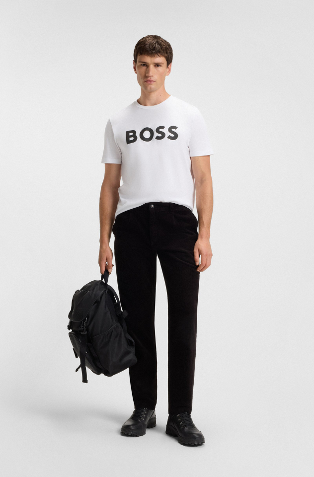 T-shirt en jersey de coton avec logo - HUGO BOSS T-shirt en jersey de coton avec logo - HUGO BOSS