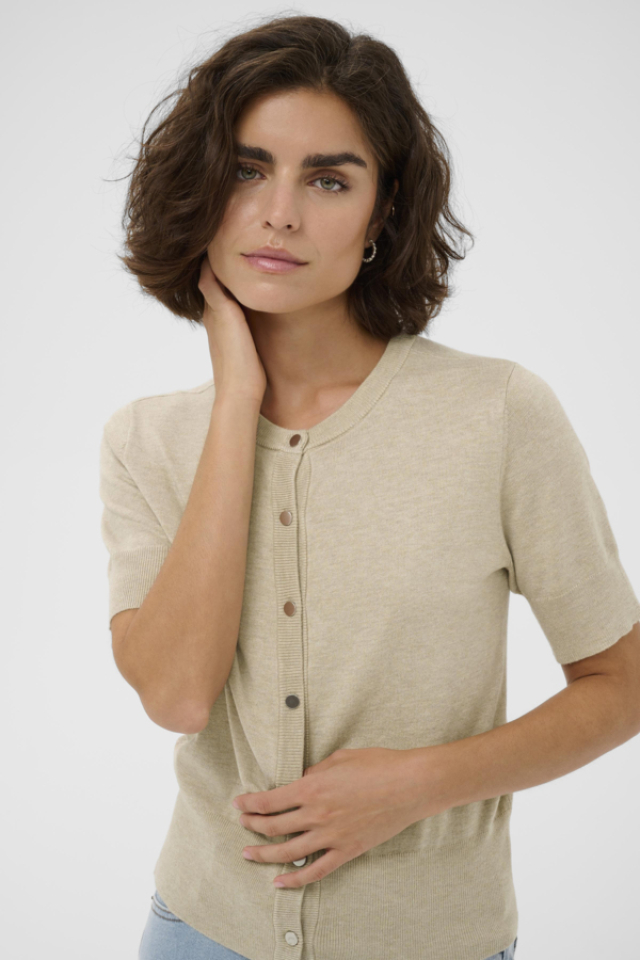 Cardigan Manches Courtes Lizza - KAFFE Cardigan Manches Courtes Lizza - KAFFE