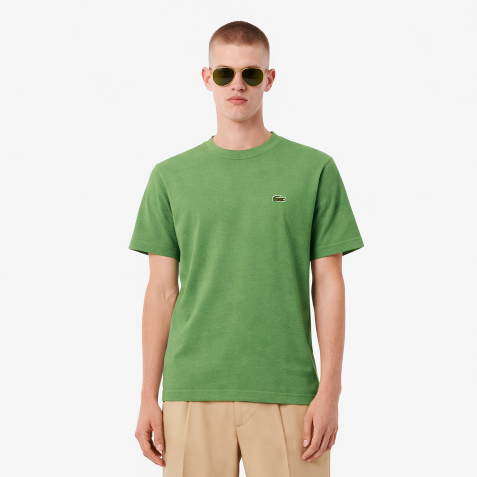 T-shirt en jersey de coton classique – LACOSTE - TH7318 - LACOSTE T-shirt en jersey de coton classique – LACOSTE - TH7318 - LACOSTE