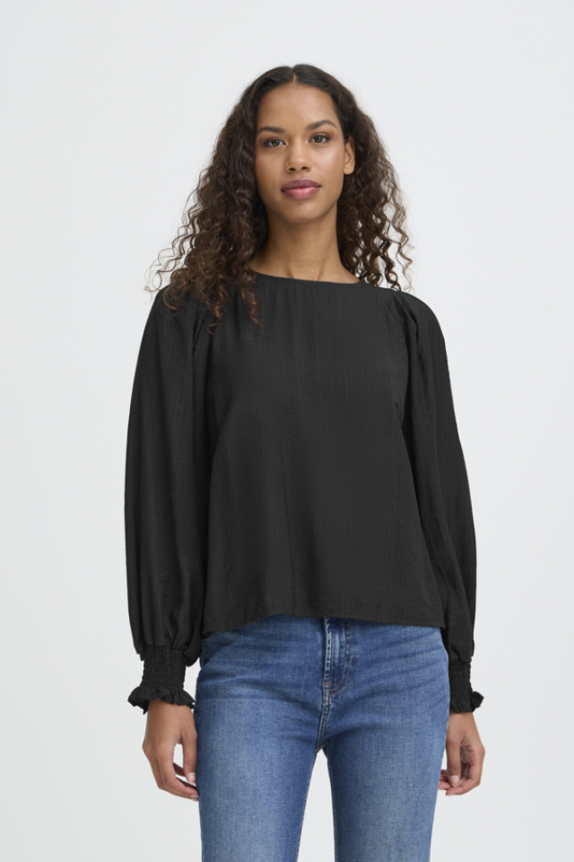 Blouse Wilma manches longues – ICHI - 20123703 - ICHI Blouse Wilma manches longues – ICHI - 20123703 - ICHI