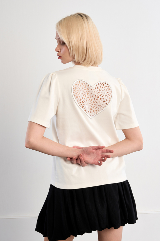 T-shirt broderie au dos - MOLLY BRACKEN - EL1129EP - Molly Bracken T-shirt broderie au dos - MOLLY BRACKEN - EL1129EP - Molly Bracken