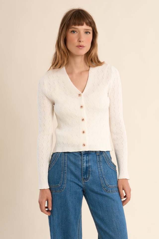 Cardigan ajusté - MOLLY BRACKEN - E1673EP - Molly Bracken Cardigan ajusté - MOLLY BRACKEN - E1673EP - Molly Bracken