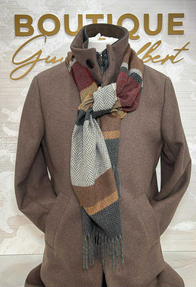 Écharpe à carreaux en mélange cachemire – V. FRAAS - 701145-180 - V.FRAAS Écharpe à carreaux en mélange cachemire – V. FRAAS - 701145-180 - V.FRAAS