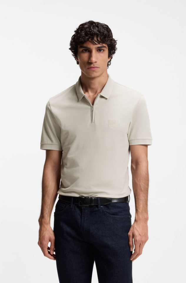 Polo Passerzip en coton extensible – HUGO BOSS - 50537507-070 - Hugo Boss Polo Passerzip en coton extensible – HUGO BOSS - 50537507-070 - Hugo Boss