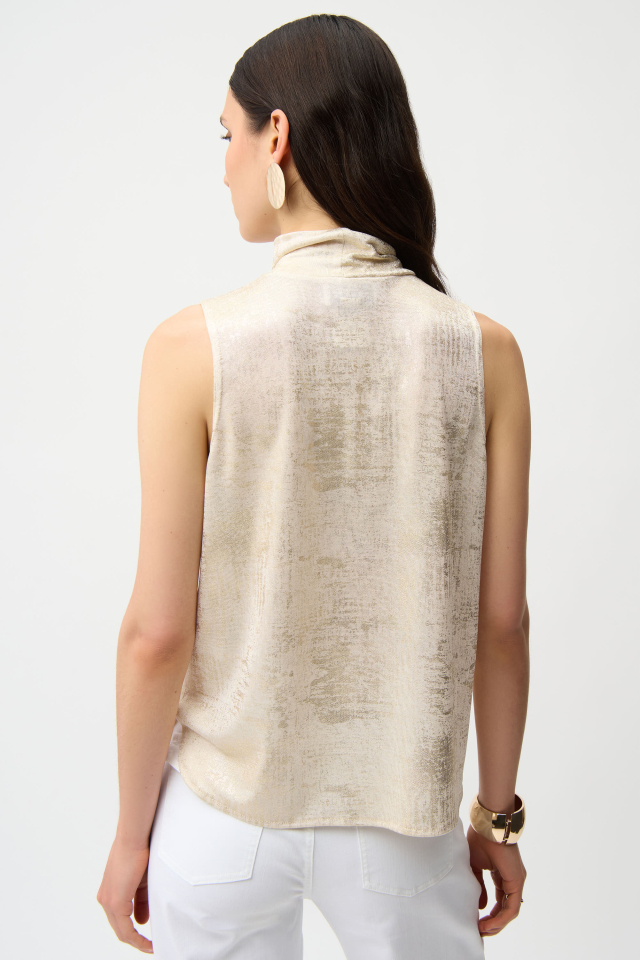 Top sans manches tricot métallisé – JOSEPH RIBKOFF Top sans manches tricot métallisé – JOSEPH RIBKOFF