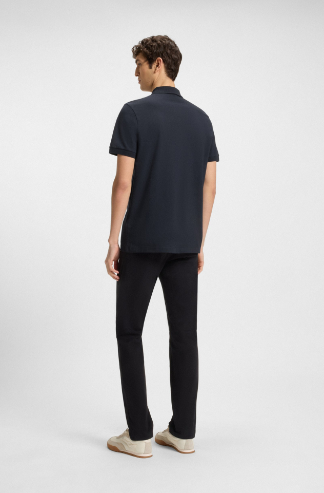 Polo Passerzip en coton extensible – HUGO BOSS Polo Passerzip en coton extensible – HUGO BOSS