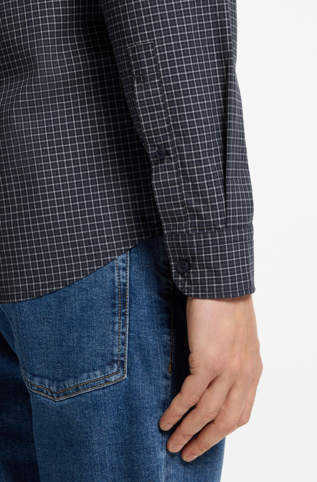 Chemise coton extensible à motif Vichy – HUGO BOSS Chemise coton extensible à motif Vichy – HUGO BOSS