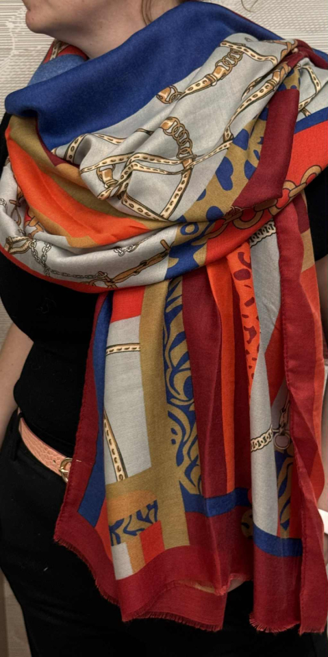 Écharpe légère à motif – LES NANAS - 10364-350 - Les Nanas Écharpe légère à motif – LES NANAS - 10364-350 - Les Nanas