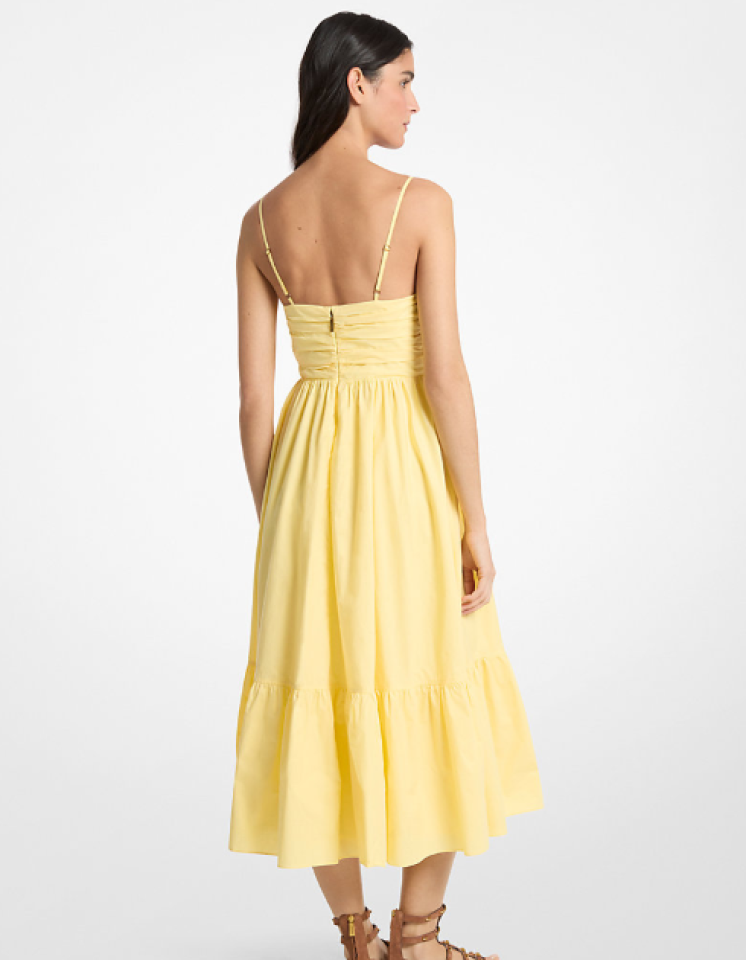 Robe midi en popeline de coton – MICHAEL KORS Robe midi en popeline de coton – MICHAEL KORS