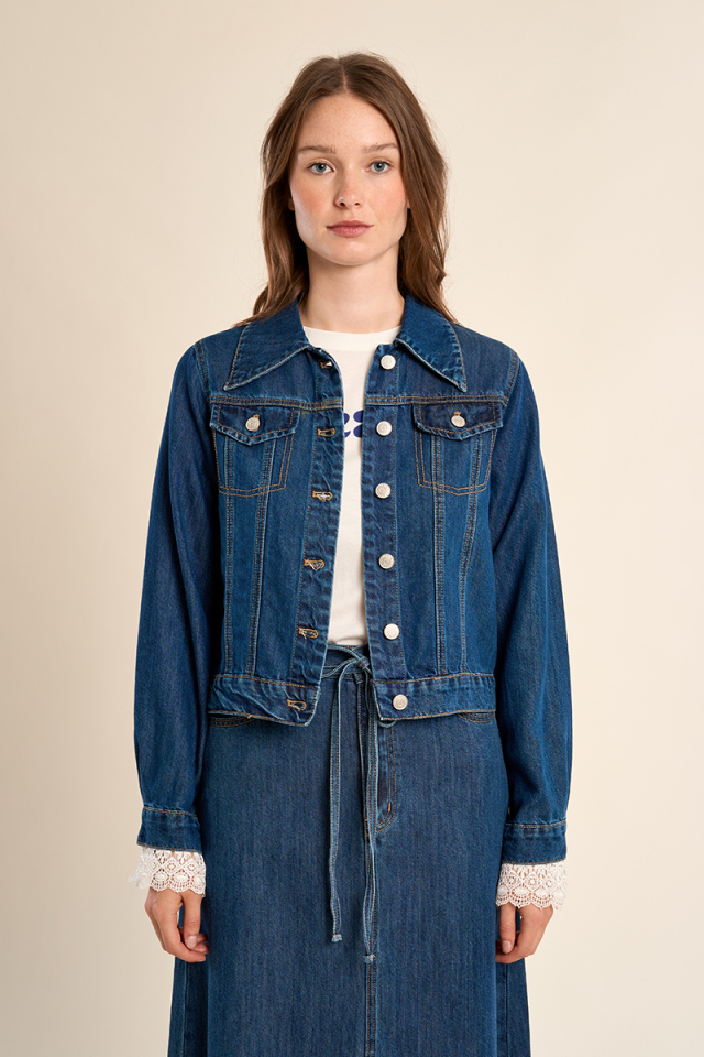 Veste denim - MOLLY BRACKEN - E1776EP - Molly Bracken Veste denim - MOLLY BRACKEN - E1776EP - Molly Bracken