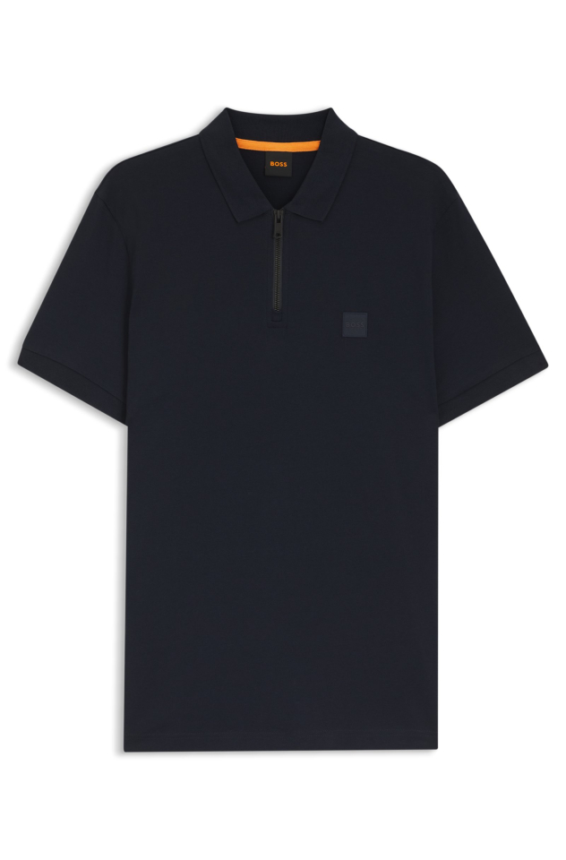 Polo Passerzip en coton extensible – HUGO BOSS Polo Passerzip en coton extensible – HUGO BOSS