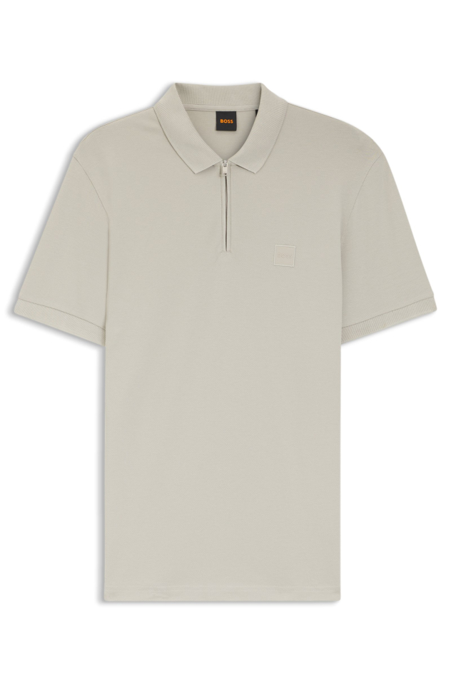 Polo Passerzip en coton extensible – HUGO BOSS Polo Passerzip en coton extensible – HUGO BOSS