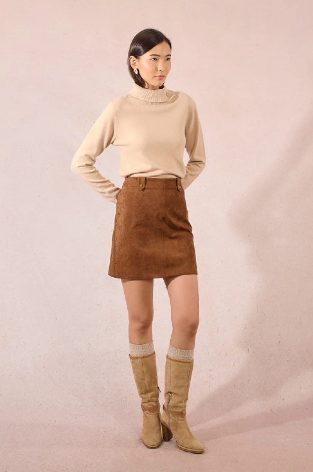 Mini-jupe Daim - MOLLY BRACKEN Mini-jupe Daim - MOLLY BRACKEN