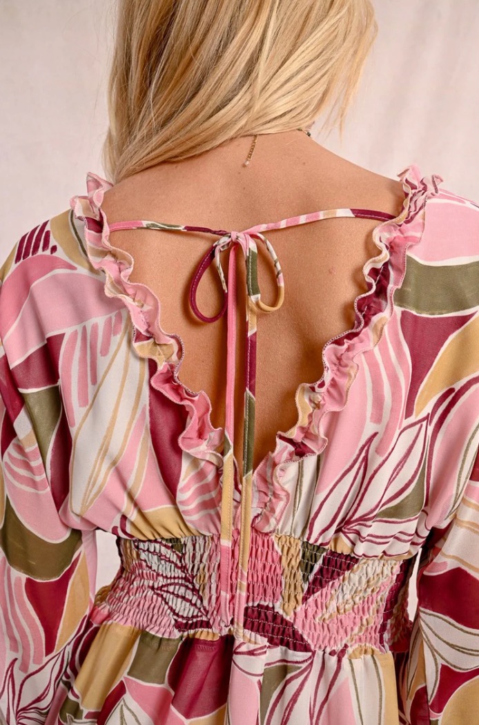 Robe imprimée avec taille élastique - MOLLY BRACKEN 
