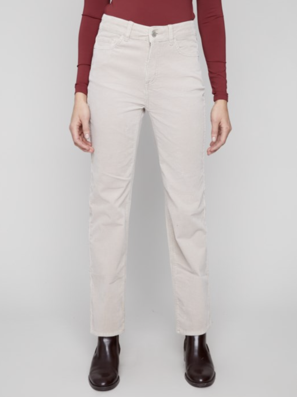Pantalon coupe régulière en corduroy - CHARLIE B 
