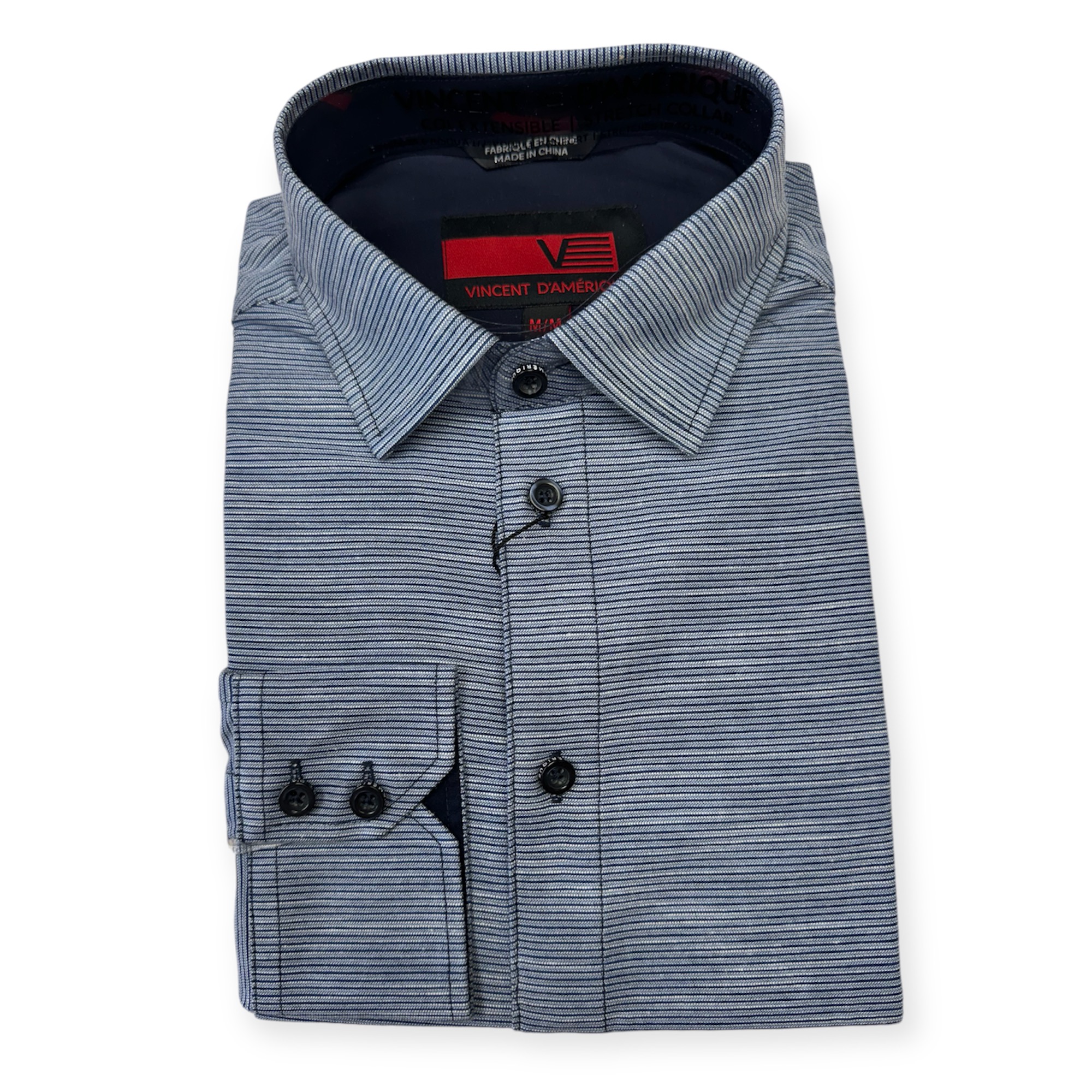 Chemise Pinstripe - VINCENT D'AMÉRIQUE - 121549 - Vincent d'Amérique