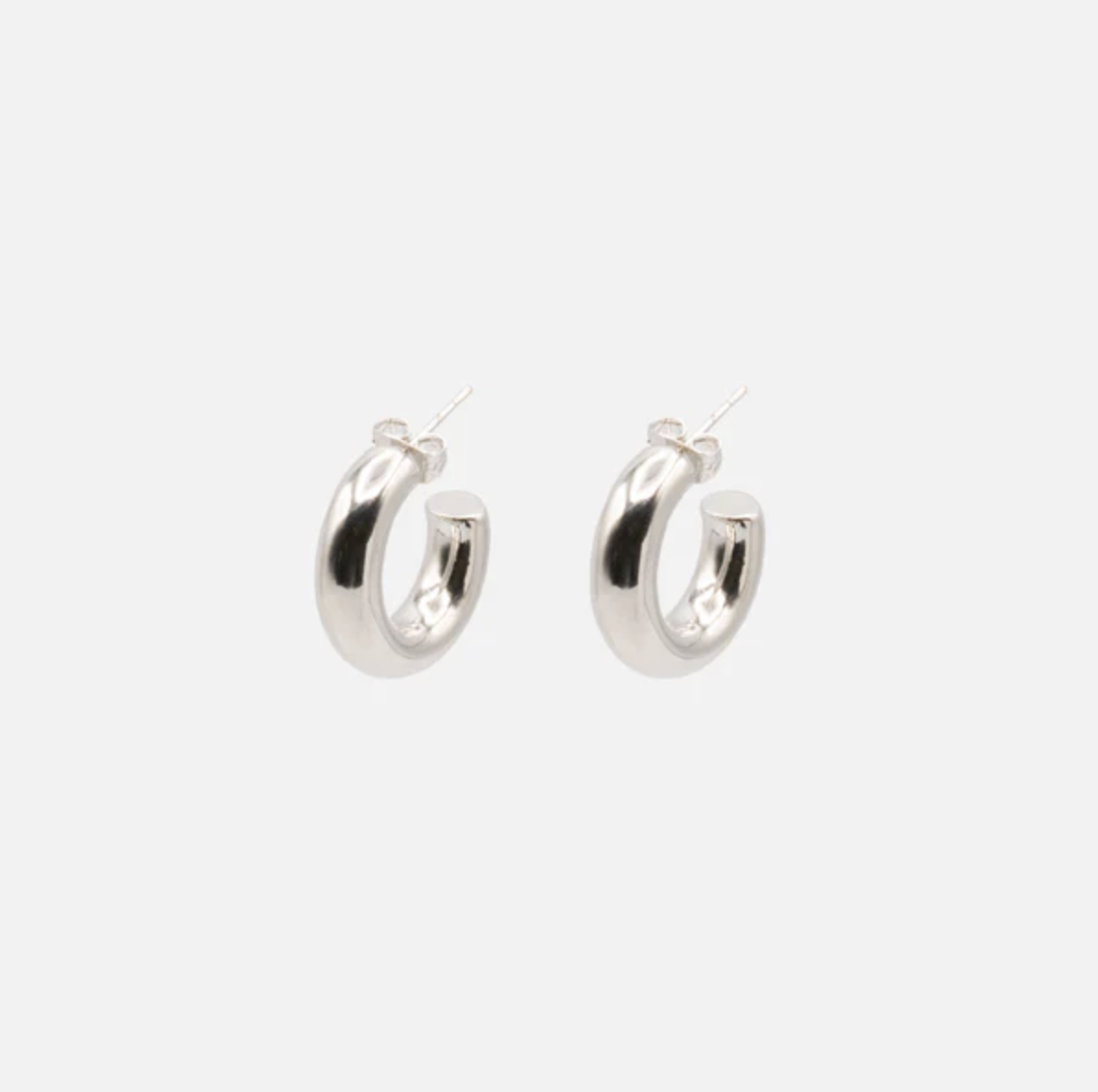Boucles d'oreilles anneaux argentés - BIZOU - SF233-E101AR - Bizou