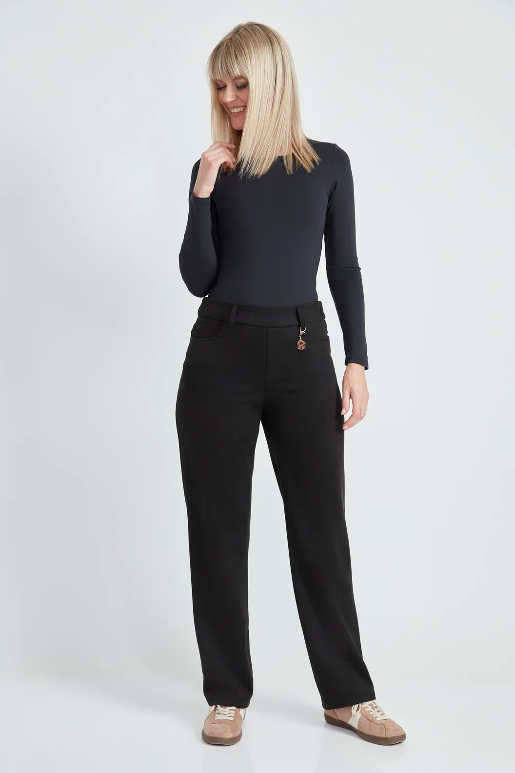 Pantalon droit effet suède – UP - 69103 - UP