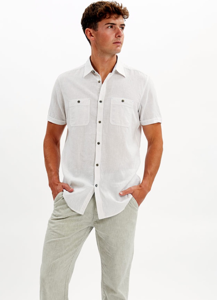 Chemise en lin - POINT ZÉRO - 7464300 - POINT ZERO