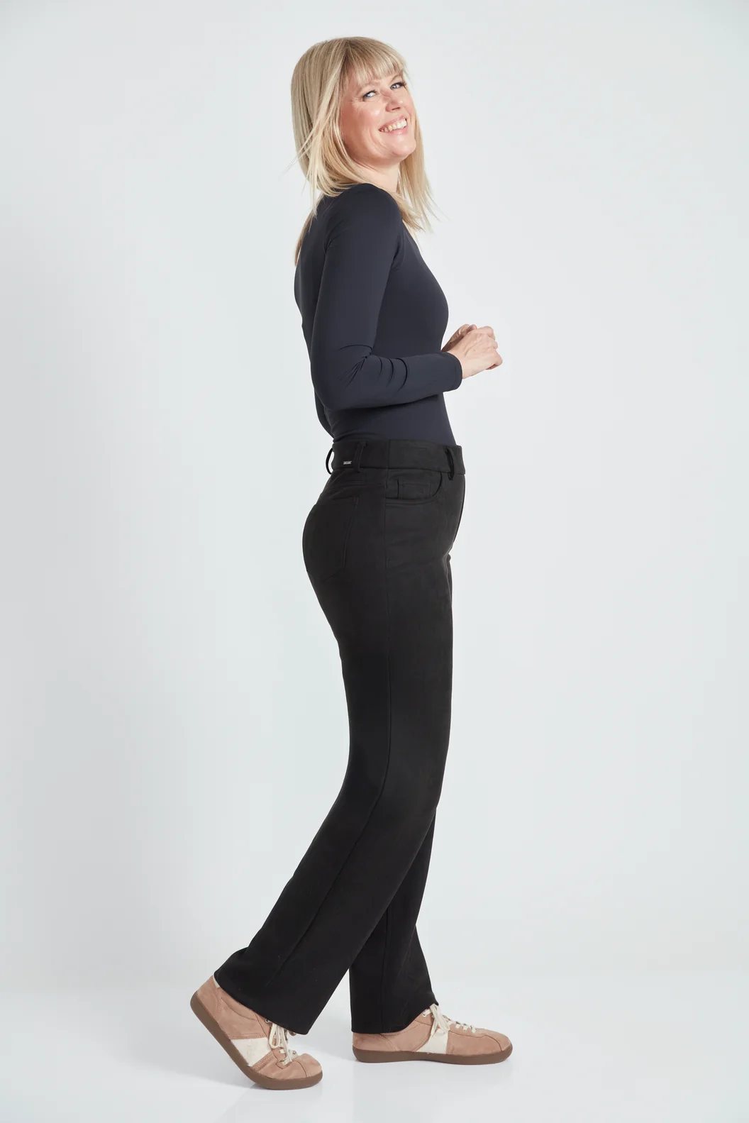 Pantalon droit effet suède – UP