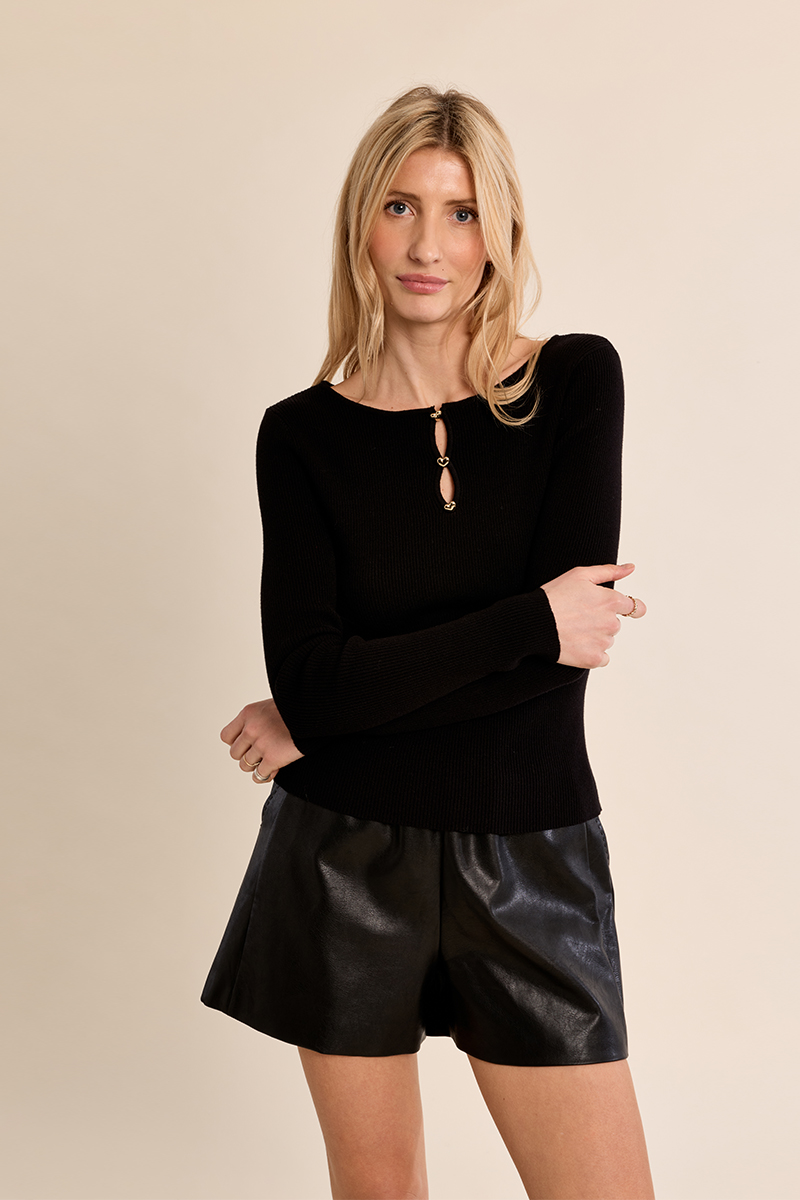 Chandail ajusté détails dorés – MOLLY BRACKEN