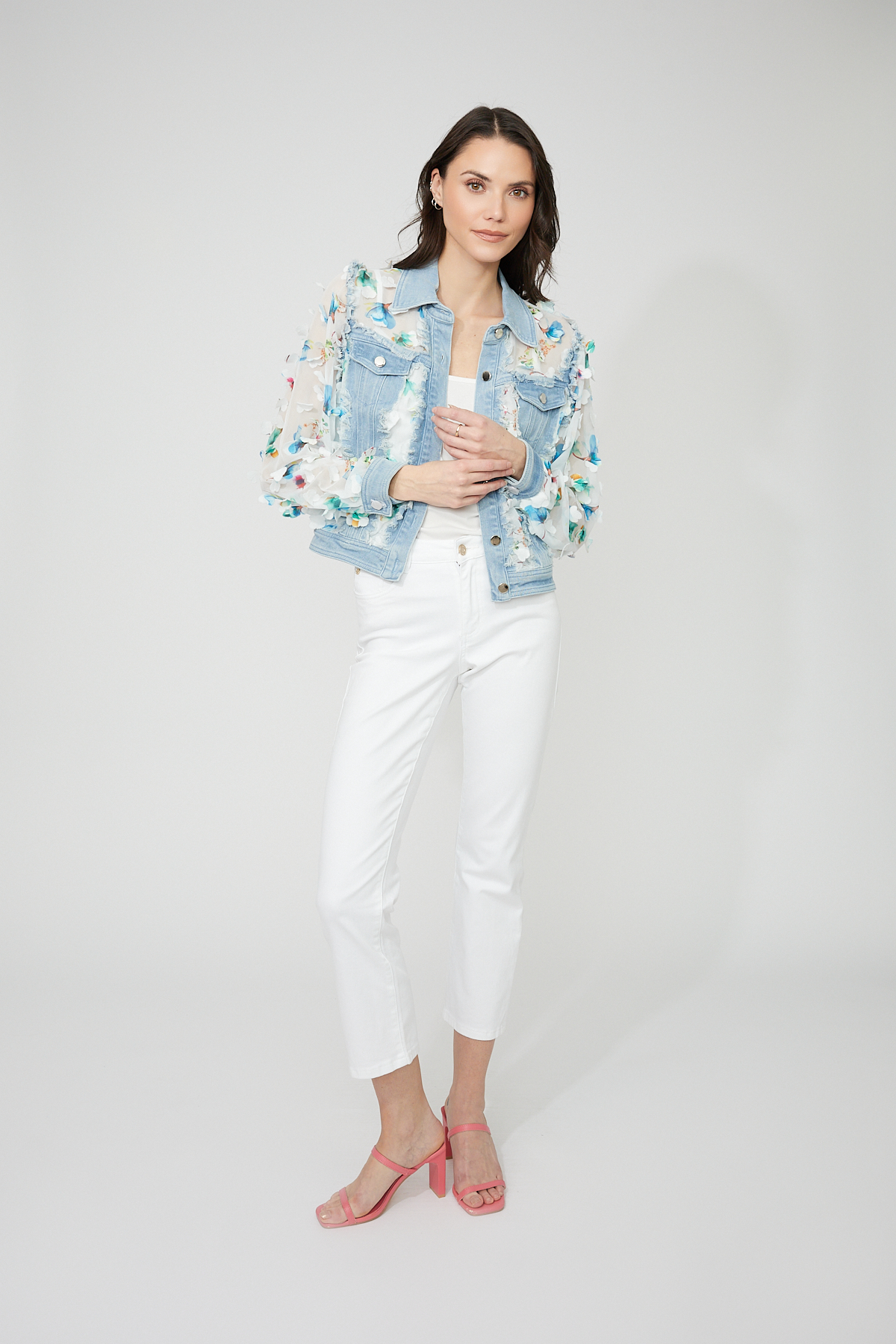 Veste denim Floral – FRANK LYMAN