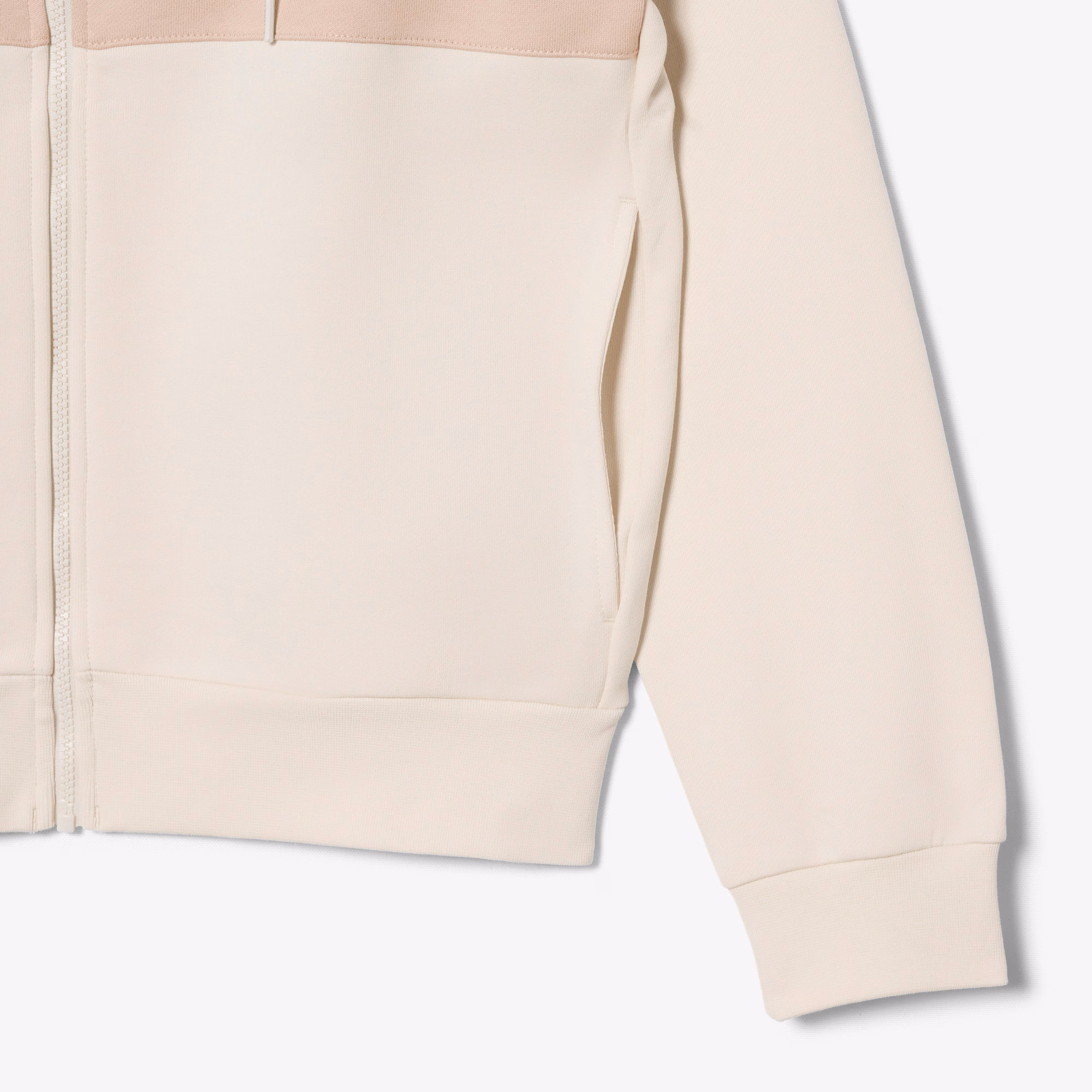 Sweat à capuche zippé color block – LACOSTE