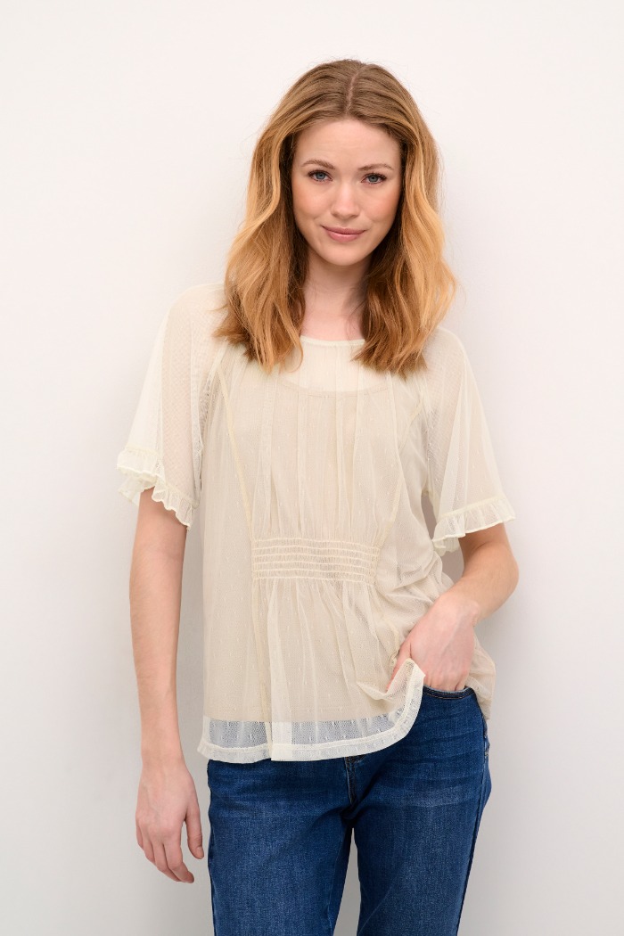 Blouse Larnis - CREAM - 10612682 - CREAM