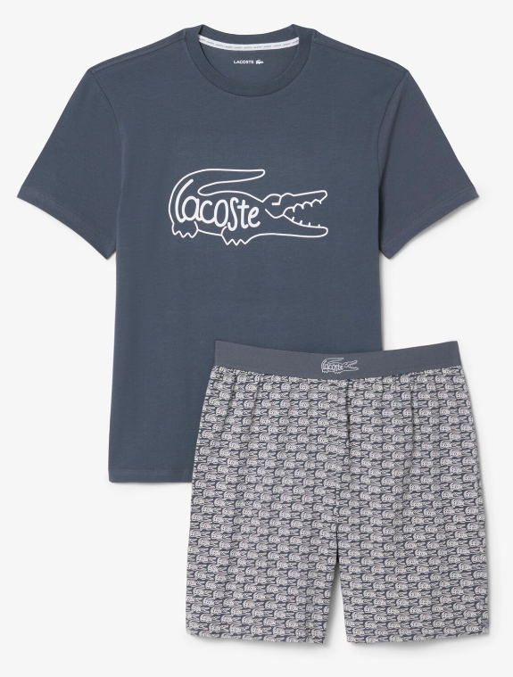 Ensemble pyjama coton jersey crocodile – LACOSTE - 4H2753 - LACOSTE
