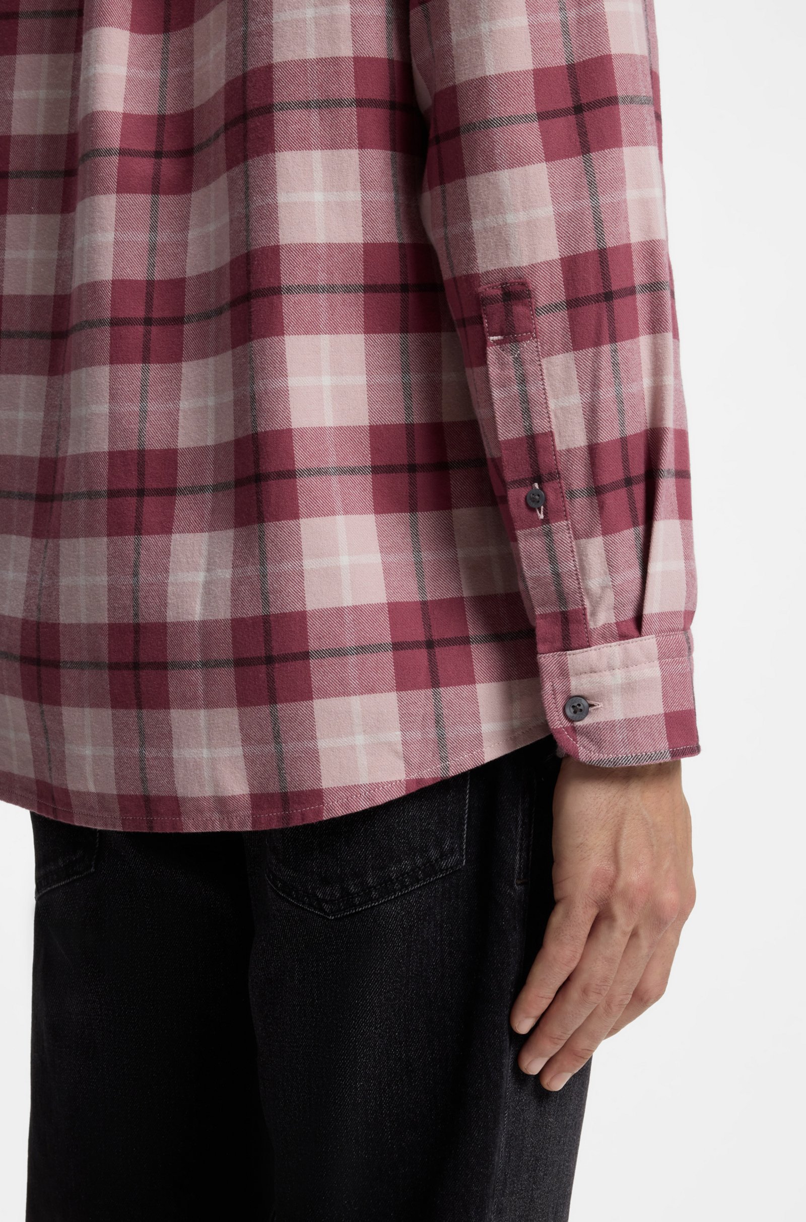 Chemise Rickert en flanelle – HUGO BOSS