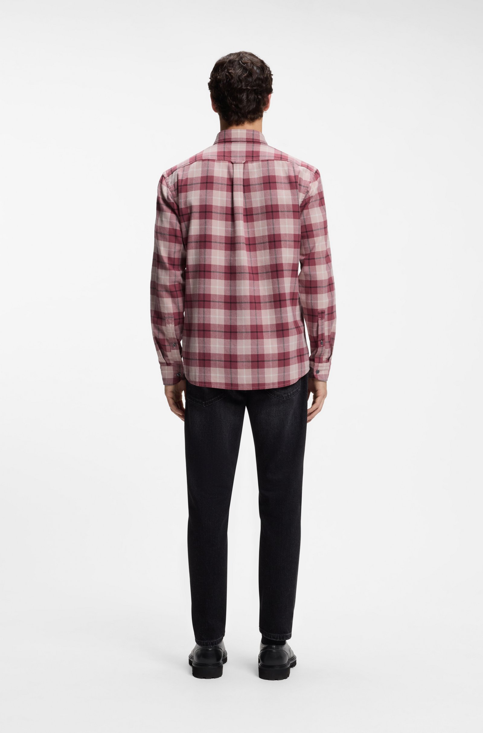 Chemise Rickert en flanelle – HUGO BOSS