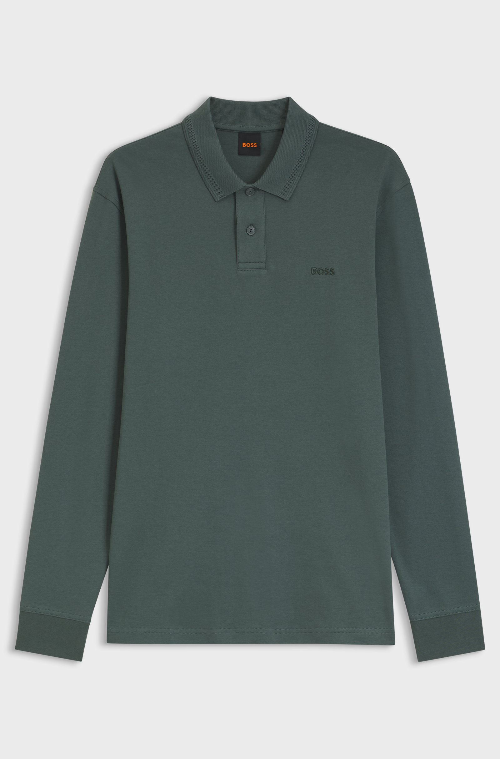 Polo Interlock manches longues - HUGO BOSS