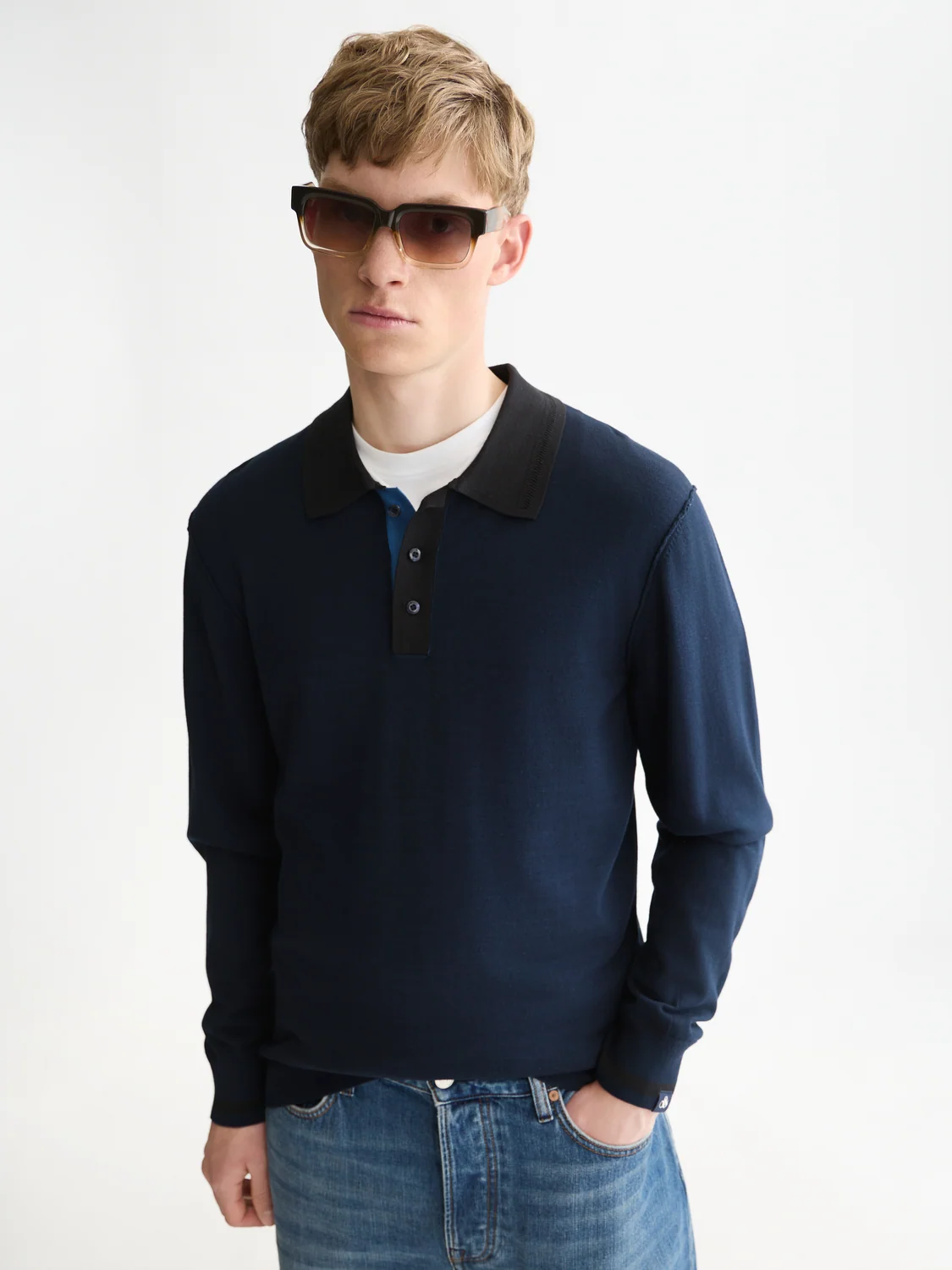 Polo manches longues – SCOTCH & SODA - 184205 - Scotch & Soda