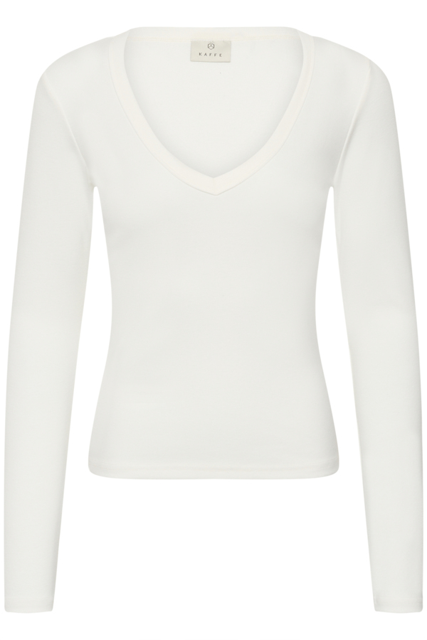 T-shirt Liddy col V – KAFFE