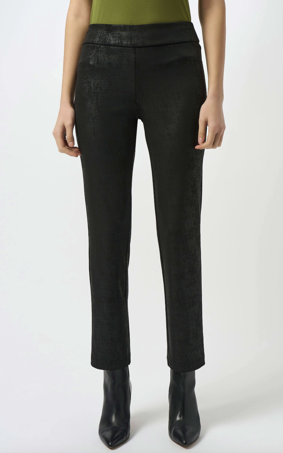 Pantalon droit à enfiler en tricot soyeux - JOSEPH RIBKOFF - 253000 - Joseph Ribkoff