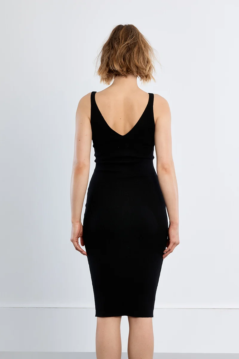 Robe midi à détails en strass – MOLLY BRACKEN