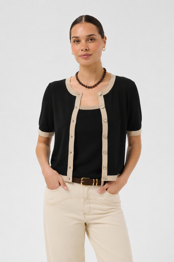 Ensemble Lizza contrasté – KAFFE - 10511961 - KAFFE