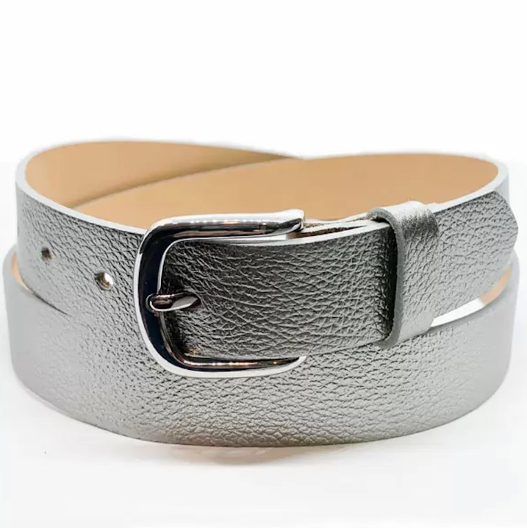 Ceinture en cuir métalique - MEDIKE LANDES 