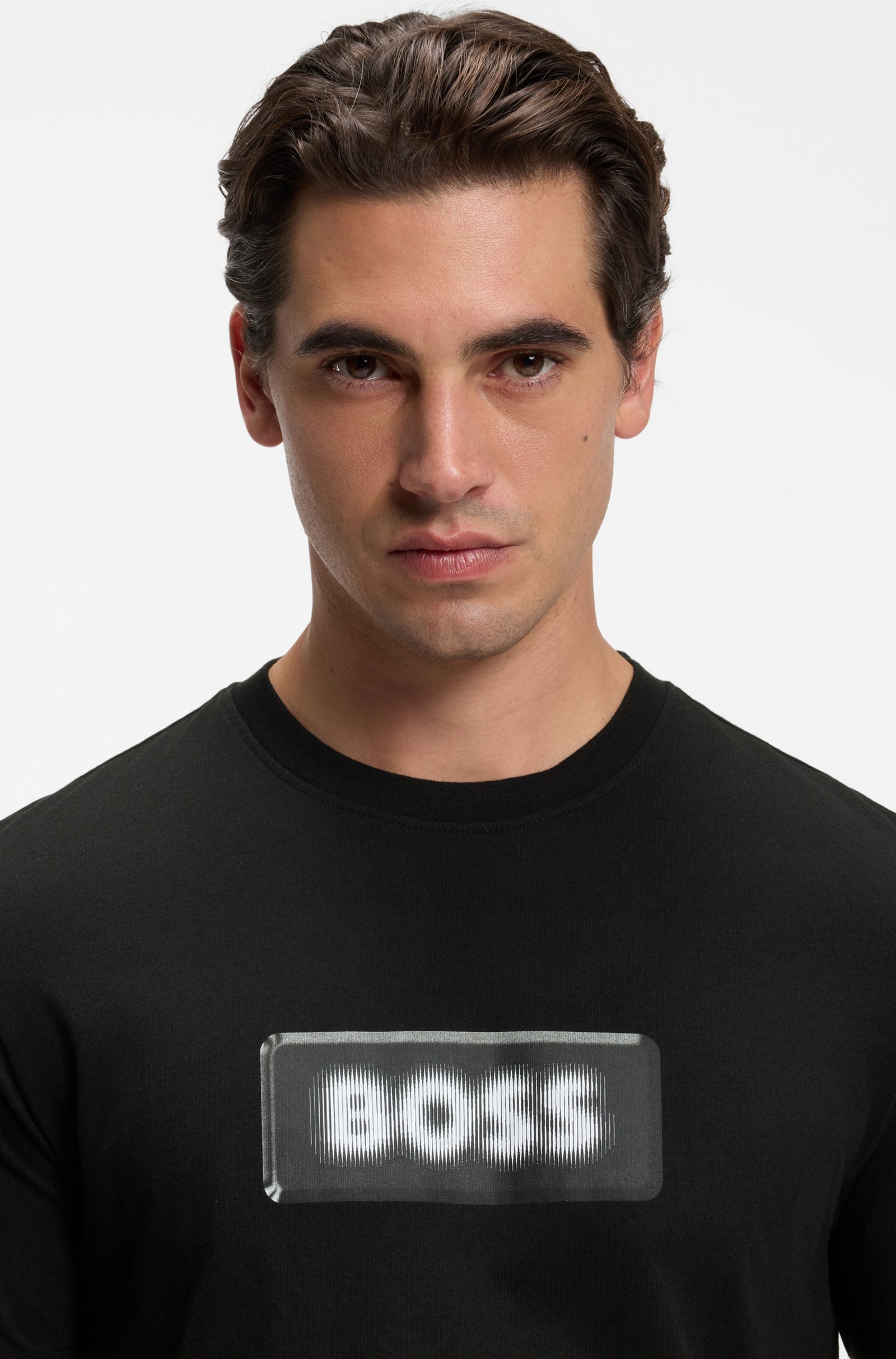 T-shirt en jersey Te_Effect – HUGO BOS