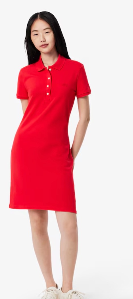 Robe polo en piqué de coton stretch - LACOSTE - EF5473 - LACOSTE