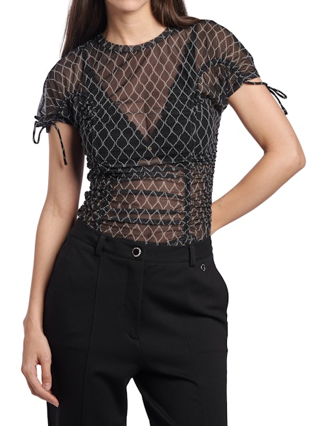 Haut en mesh texturé – GUESS - W6RP00KBAH2 - Guess