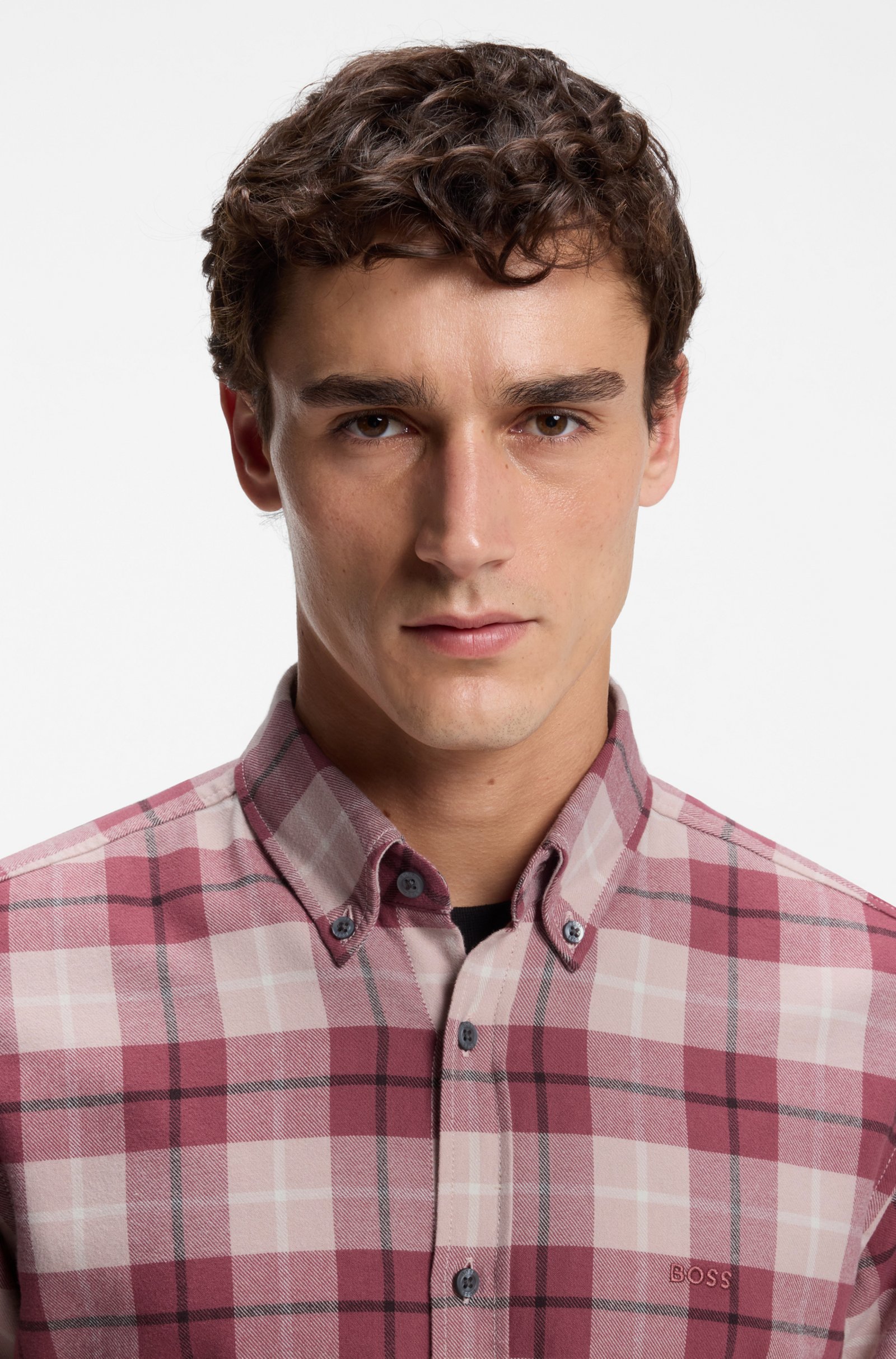 Chemise Rickert en flanelle – HUGO BOSS