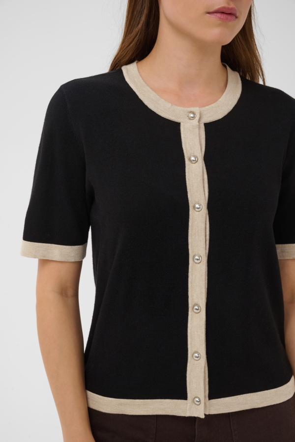Cardigan Lizza contrasté – KAFFE