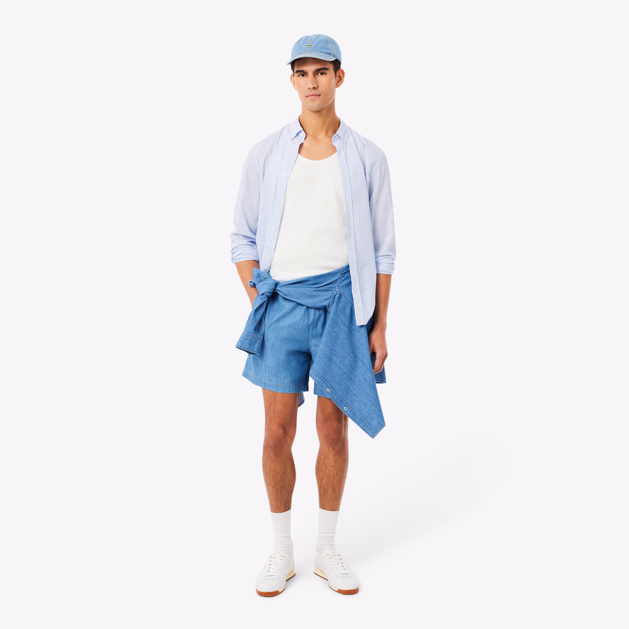 Chemise en popeline coupe régulière – LACOSTE