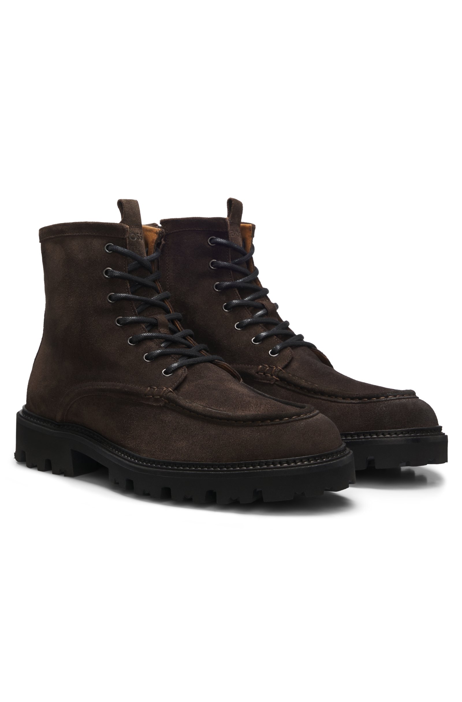 Bottes lacées en suède – HUGO BOSS - 50573413-202 - Hugo Boss