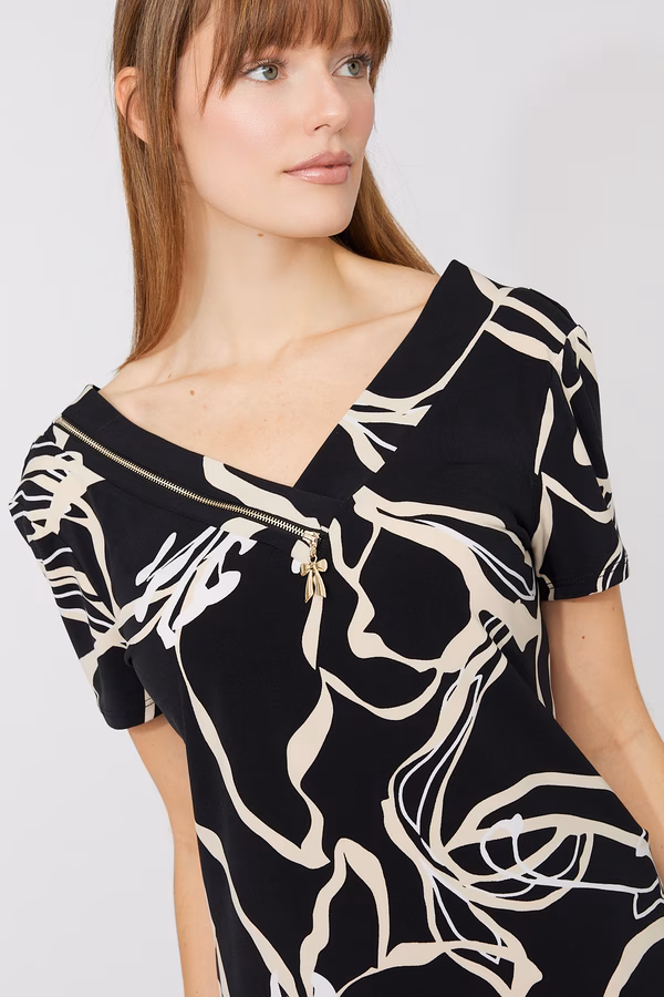 Chandail floral col en V – FRANK LYMAN