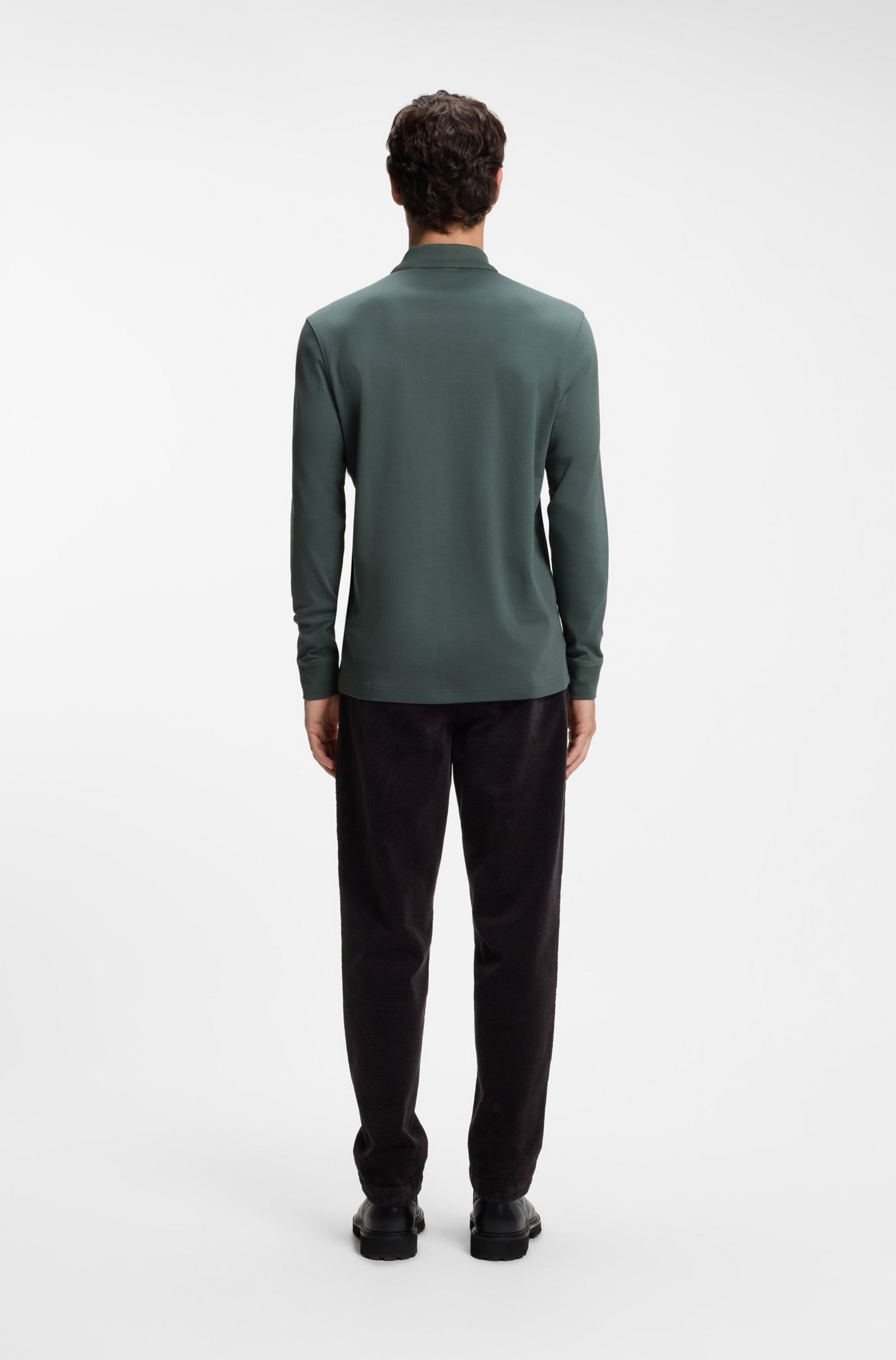 Polo Interlock manches longues - HUGO BOSS