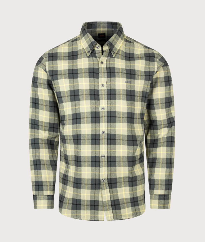 Chemise Rickert en flanelle – HUGO BOSS
