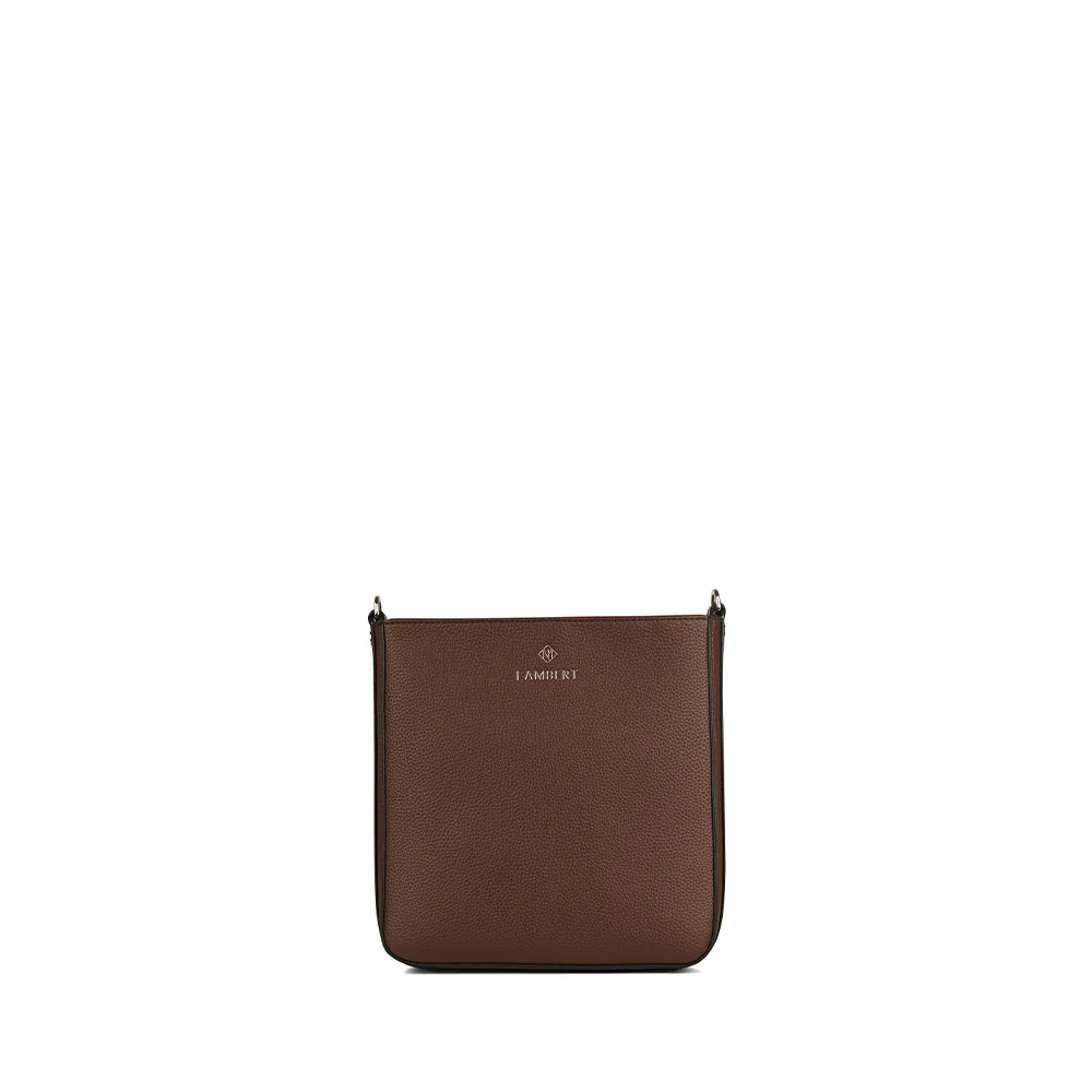 Sac bandoulière en cuir Natalia - LAMBERT - NATALIA-CHOCOLATE-PEBR - LAMBERT