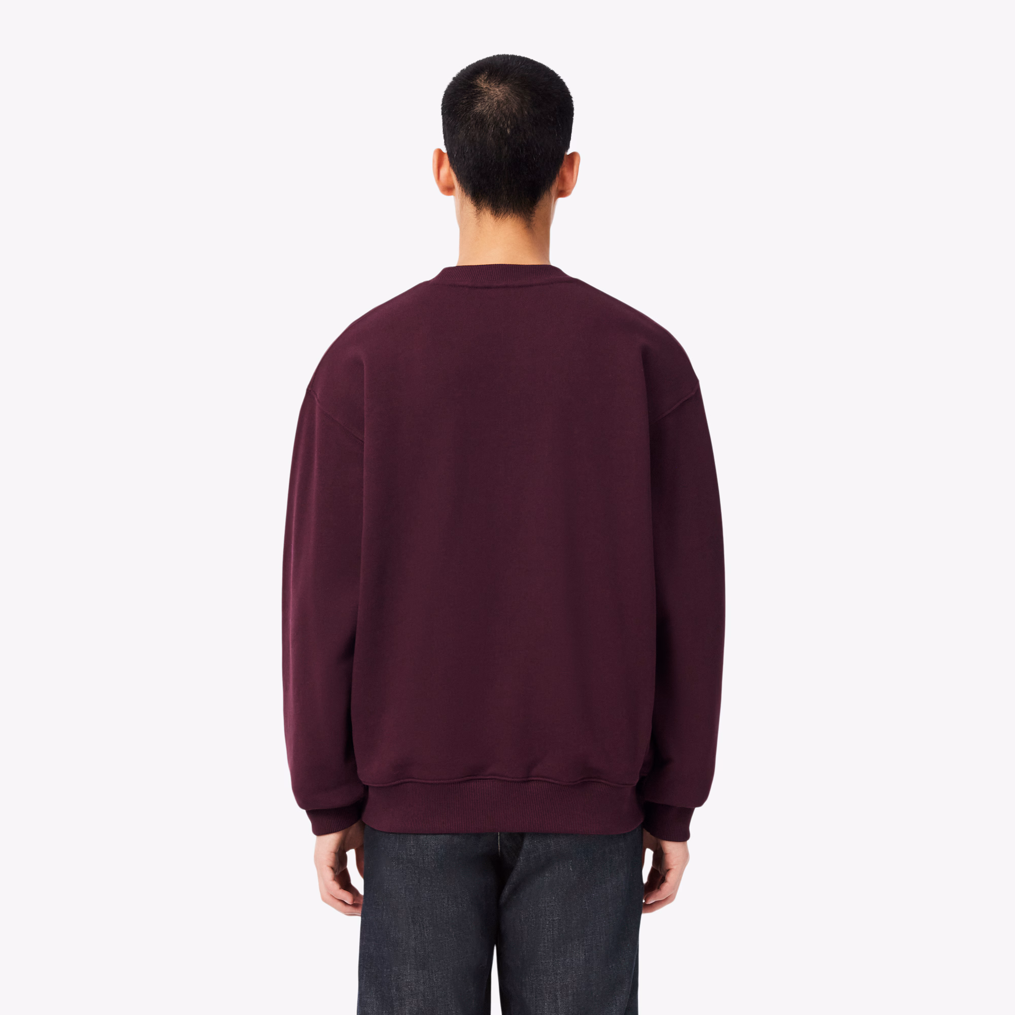 Sweatshirt brodé à col rond – LACOSTE